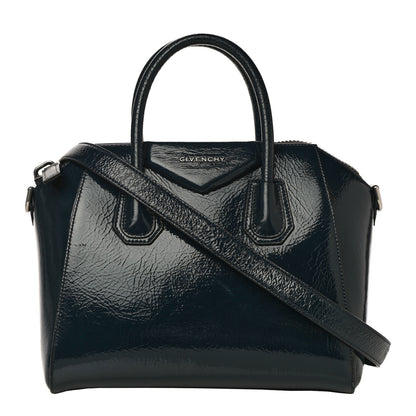 Givenchy Textured Patent Calfskin Small Antigona Storm Blue 1 of 17