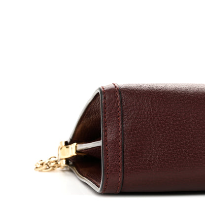 Gucci Calfskin GG Web Small Ophidia Chain Shoulder Bag Vintage Bordeaux 10 of 11