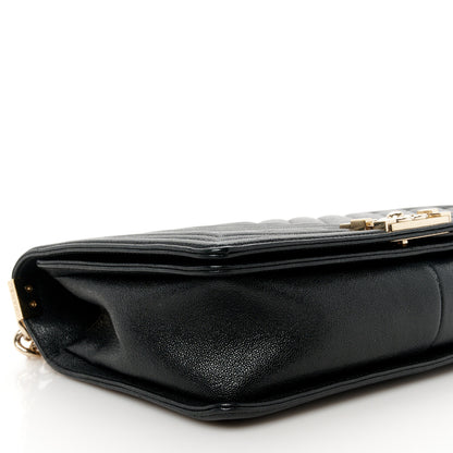 Chanel Iridescent Caviar Chevron Quilted New Medium Boy Flap Black 9 of 10