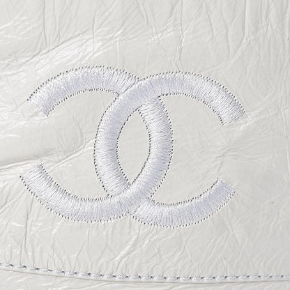 Chanel Crumpled Calfskin Quilted Cap Toe Short Boots 37.5 White Black 9 of 9
