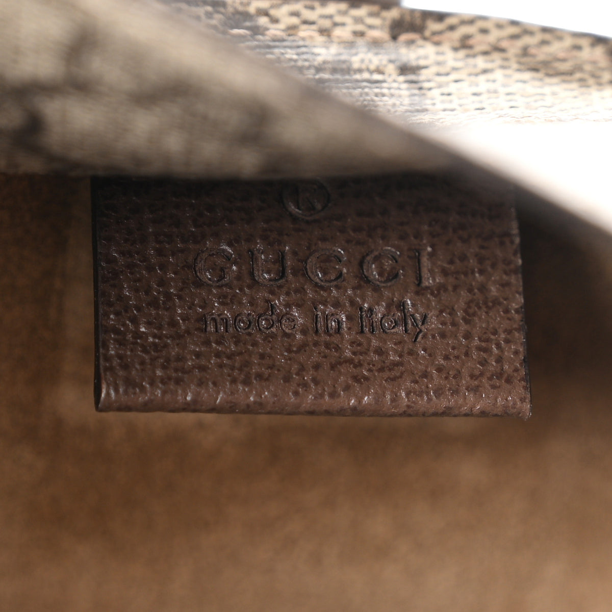 Tender GG Supreme Monogram Textured Dollar Calfskin Web Medium Jackie 1961 Crossbody Bag Beige Ebony New Acero