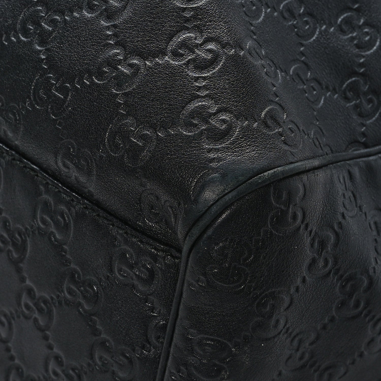 Gucci Guccissima Large Sukey Tote Black 9 of 12