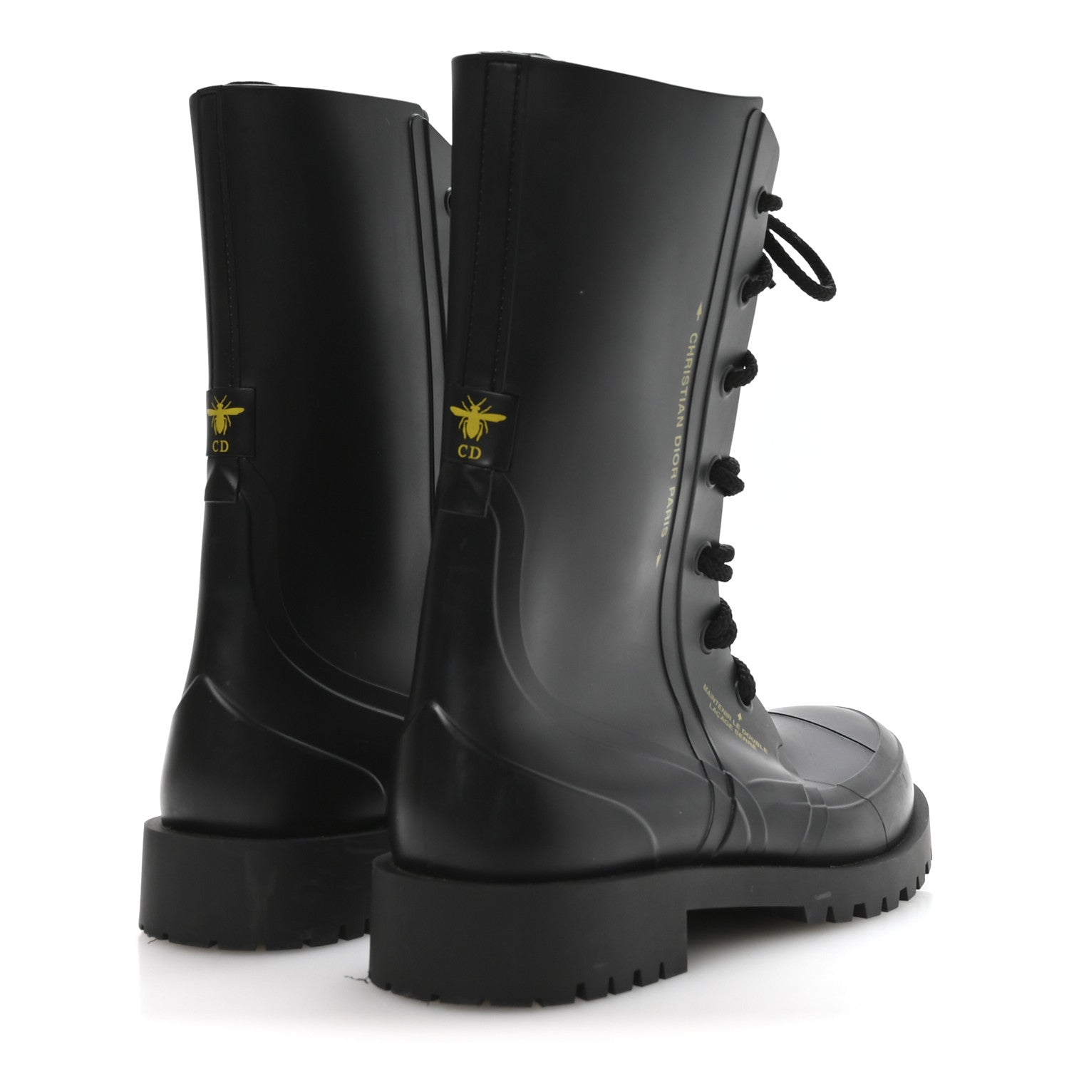 Christian Dior Rubber Diorcamp Low Boots 41 Black 5 of 8