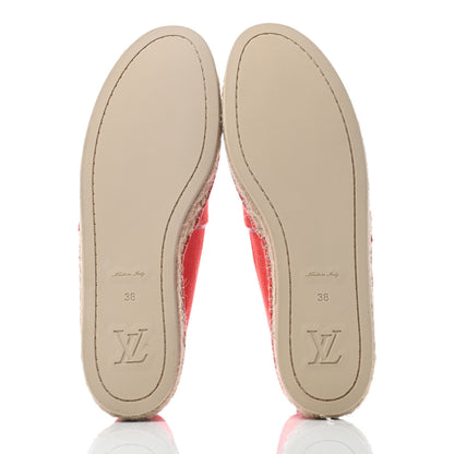 Louis Vuitton Canvas Waterfall Espadrille 38 Rouge 4 of 6
