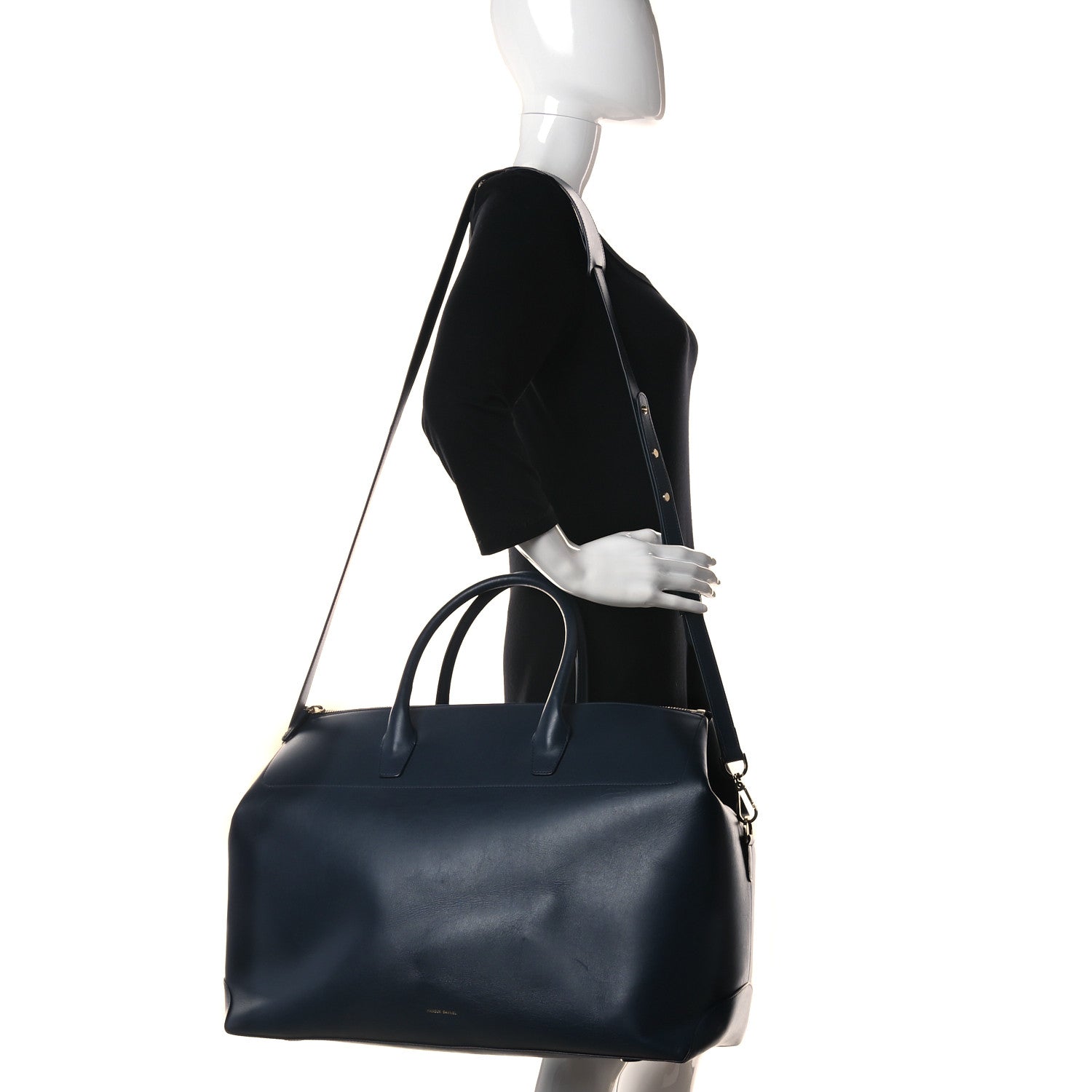 Mansur Gavriel Calfskin Mini Travel Crossbody Bag Navy 2 of 20