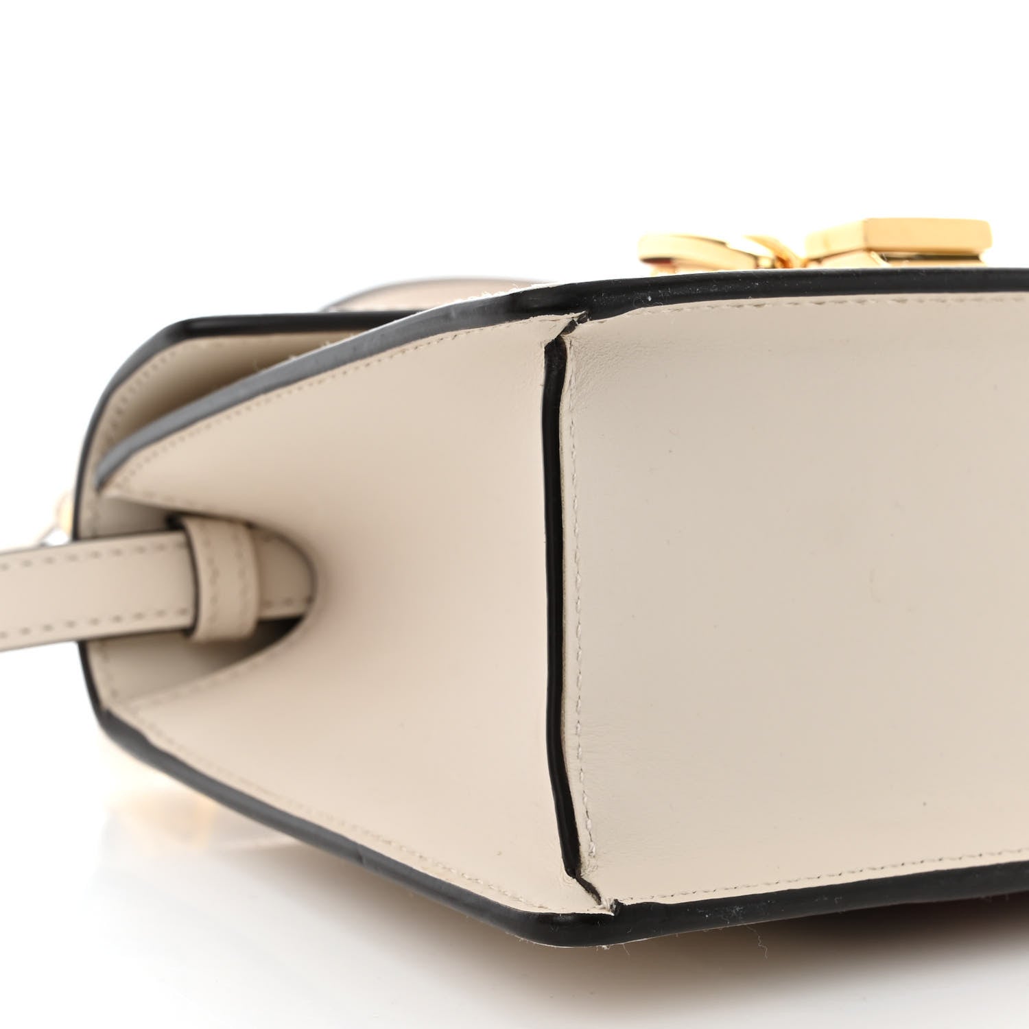 Gucci Calfskin Mini Sylvie Top Handle Bag White 10 of 15