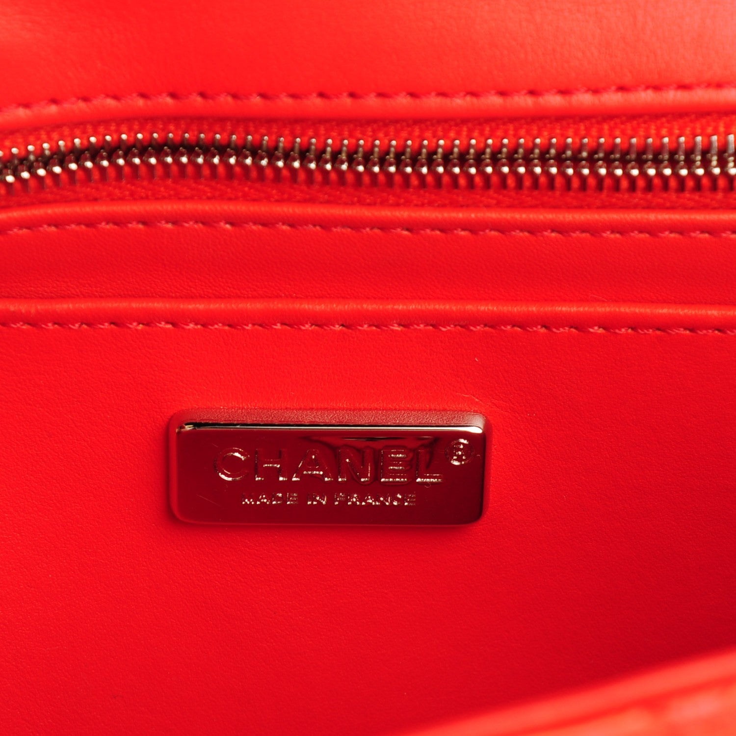 Chanel Python Mini Rectangular Flap Red 7 of 8
