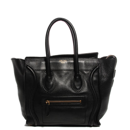 Celine Smooth Calfskin Micro Luggage Black 1 of 8