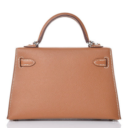 Hermes Epsom Mini Kelly Sellier 20 Gold 4 of 35