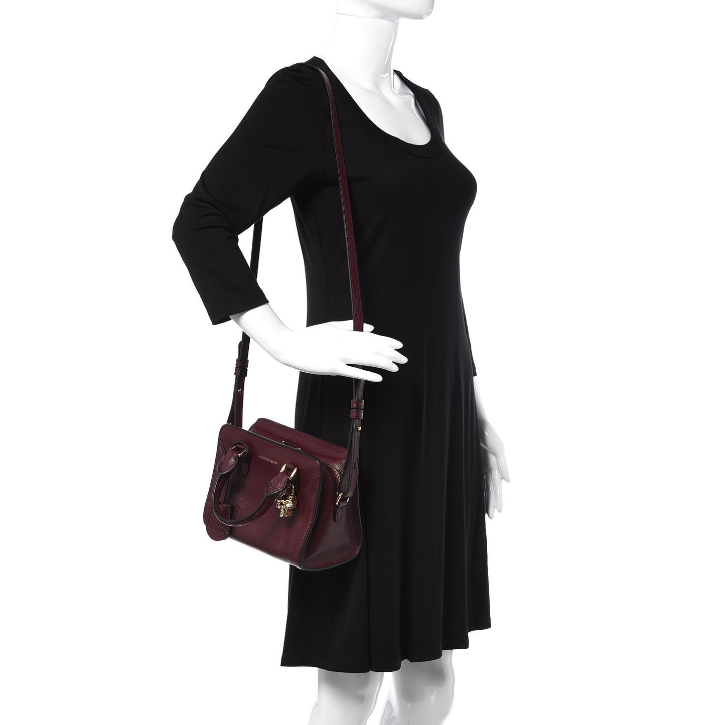 Pebbled Calfskin Mini Padlock Tote