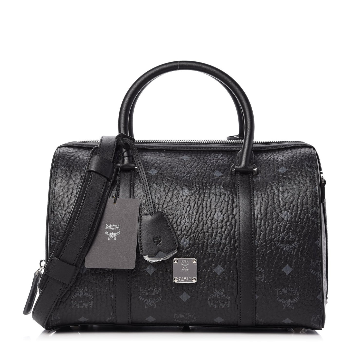 Visetos Medium Essential Boston Bag Black