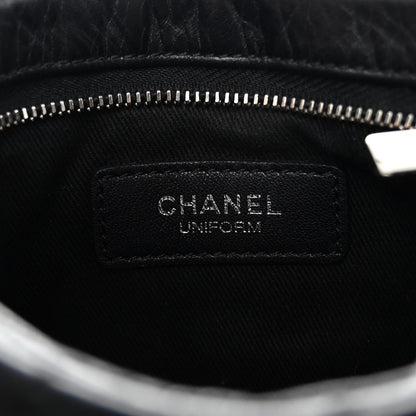 Chanel Aged Calfskin Quilted Crossbody Bag Black 6 of 9