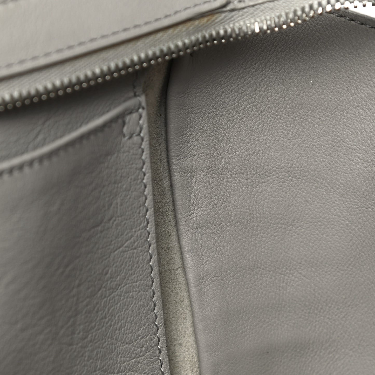 Smooth Calfskin Crocodile Embossed Baby Monogram Downtown Cabas Gris Perle
