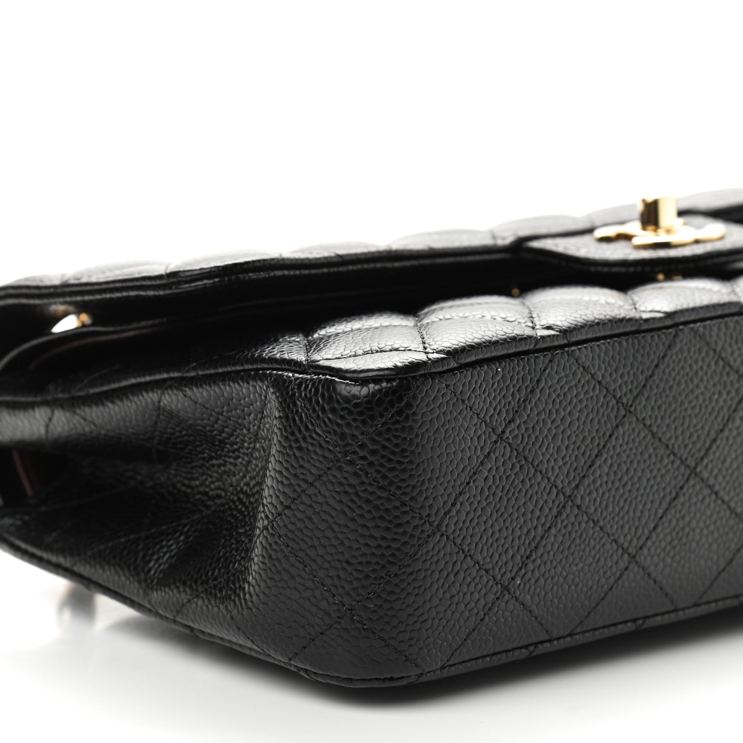Chanel Caviar Quilted Medium Double Flap Black 9 of 10