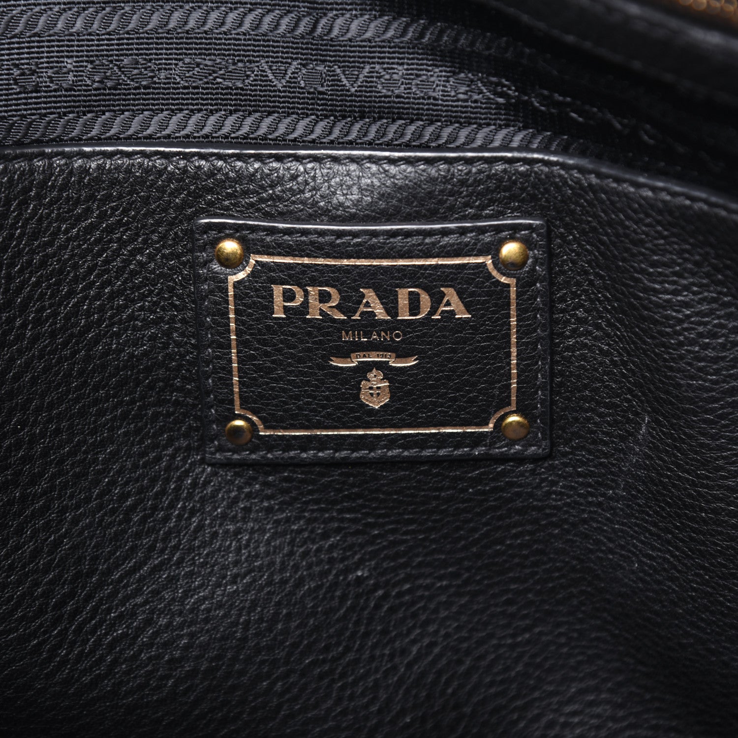 Prada Vitello Daino Side Zip Tote Black 7 of 25