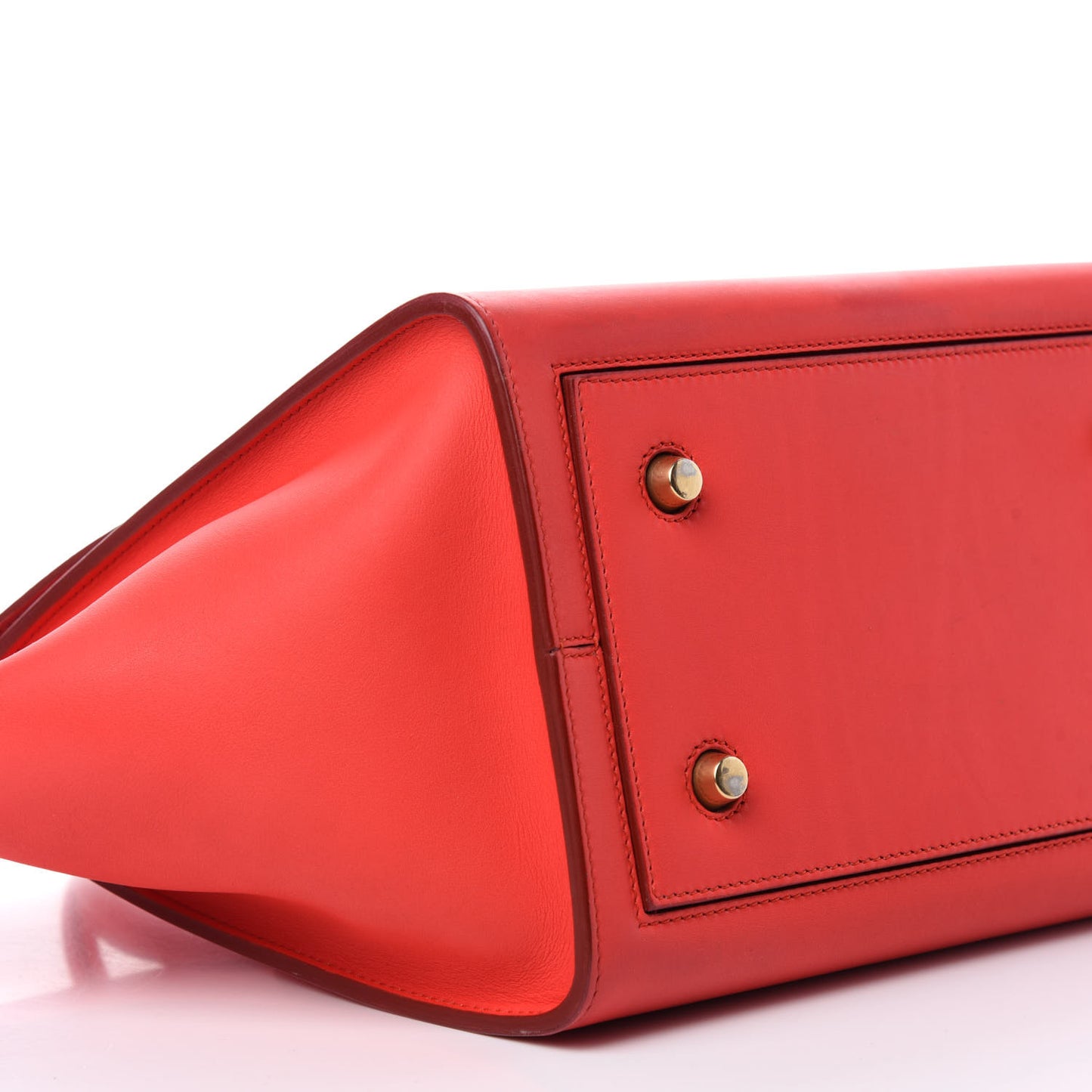 Smooth Calfskin Mini Tie Knot Tote Alizarin