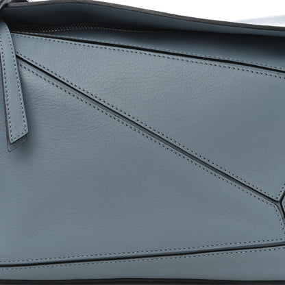 Loewe Calfskin Medium Puzzle Bag Stone Blue 8 of 11