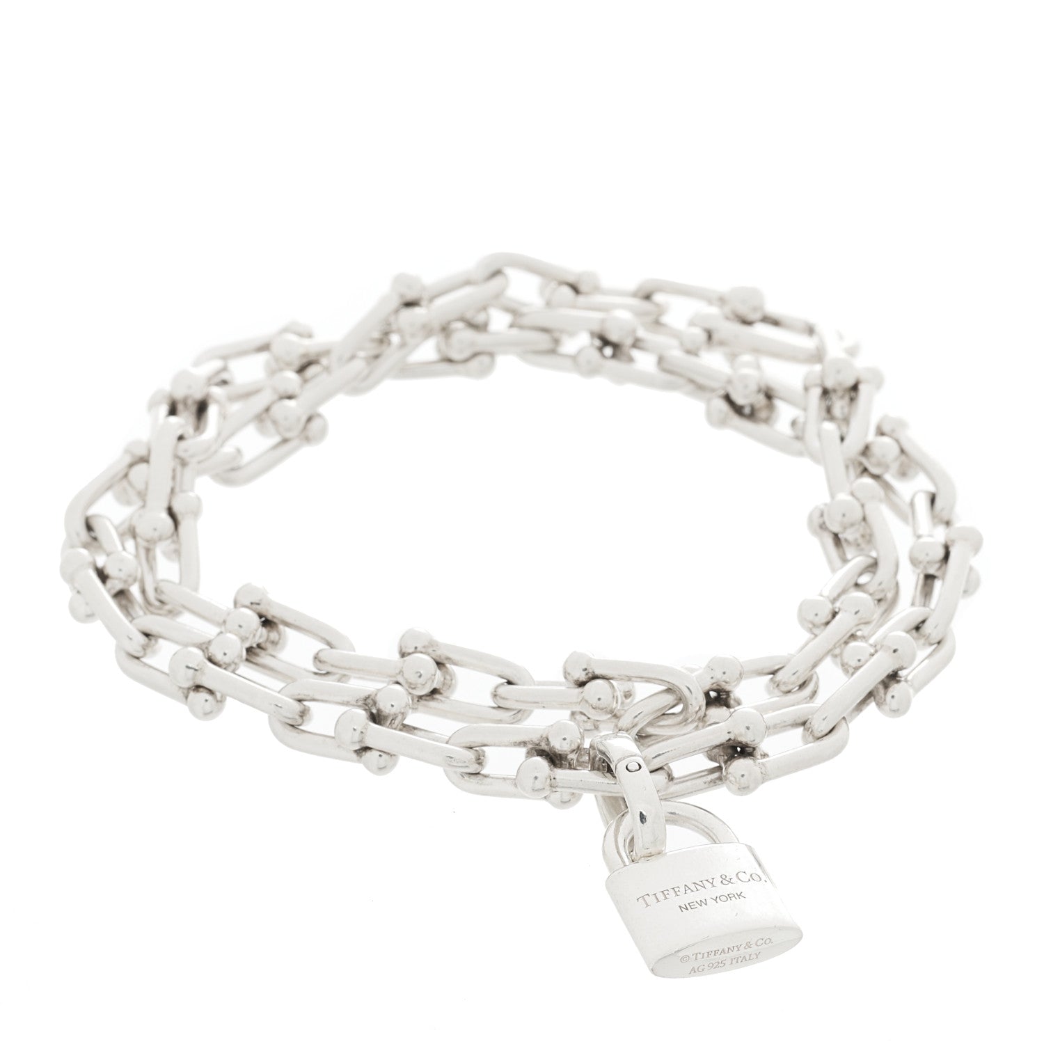 Tiffany Sterling Silver HardWear Wrap Bracelet 1 of 3