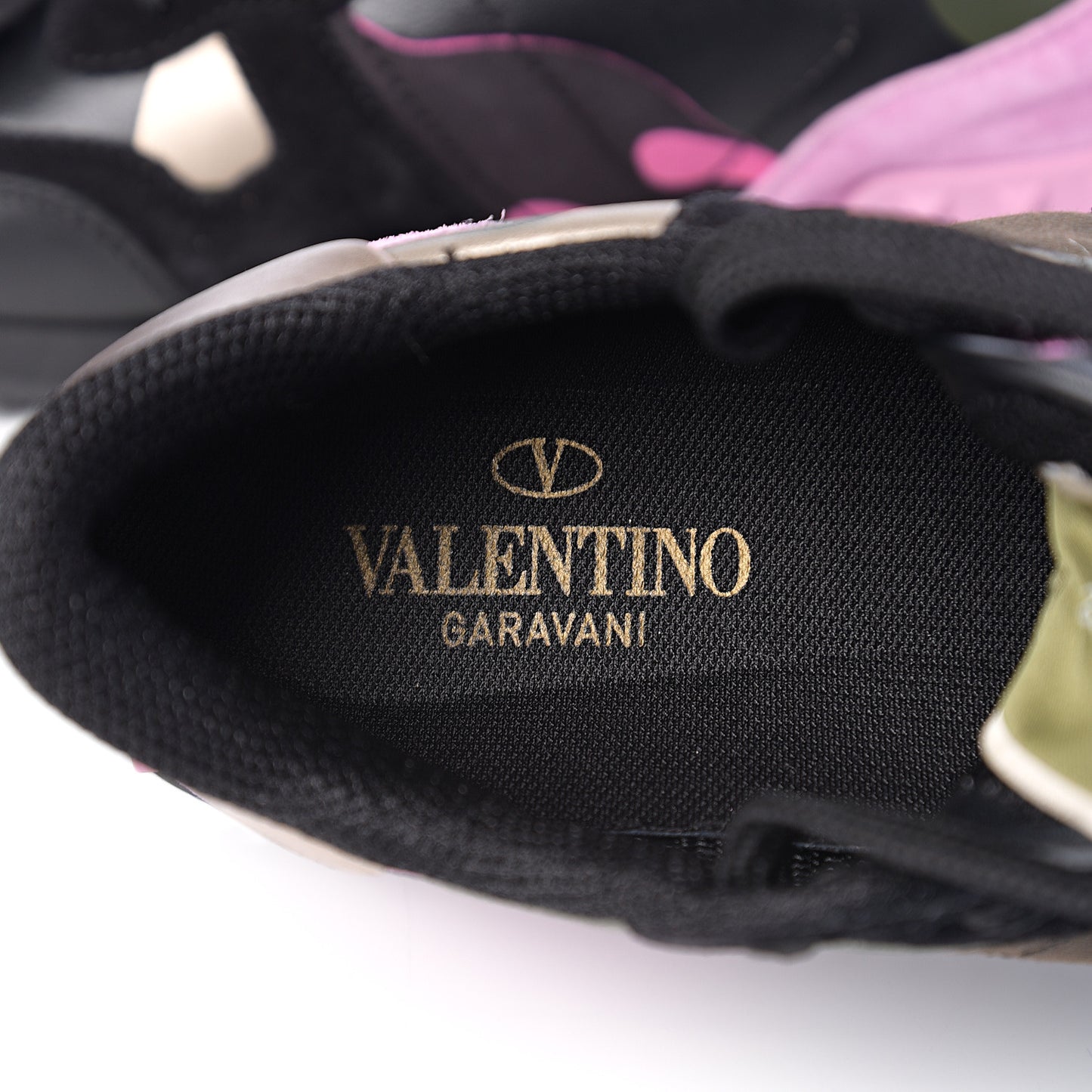 Nappa Fabric Suede Camouflage Womens Rockrunner Sneakers 35 Hot Pink
