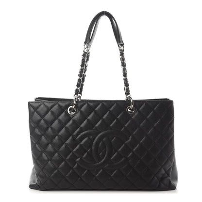 Chanel Caviar Quilted XL Grand Shopping Tote GST Black 1 of 10