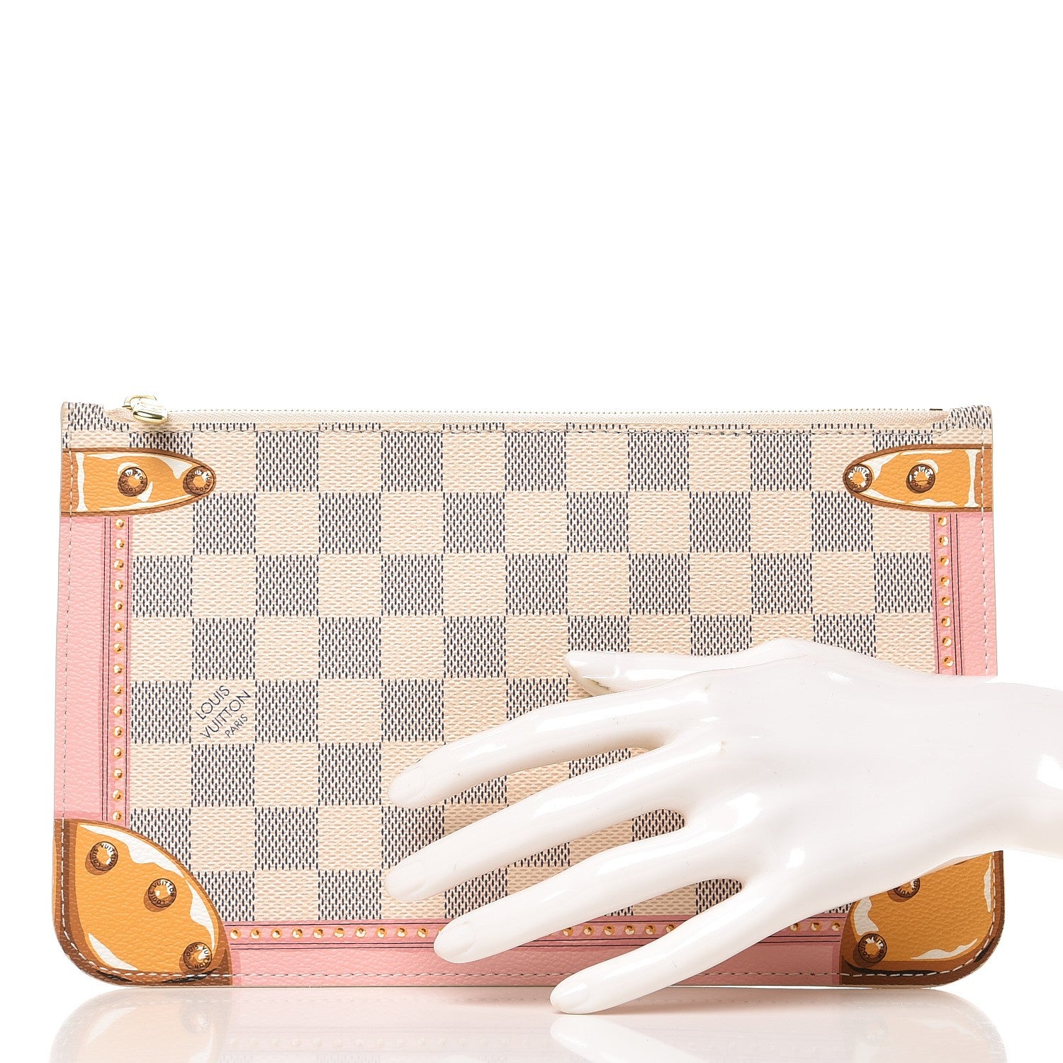 Louis Vuitton Damier Azur Summer Trunks MM GM Pochette 2 of 9