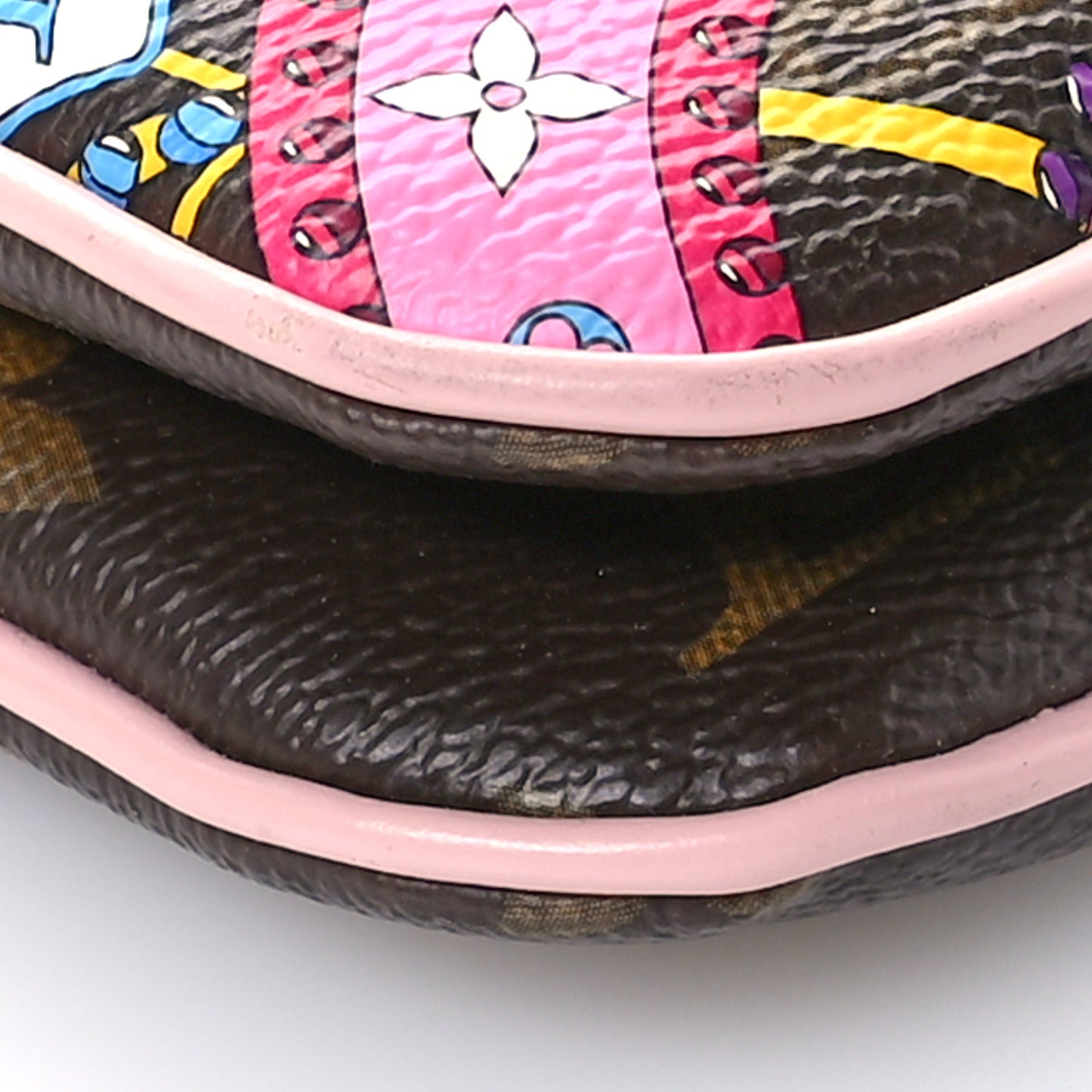 Monogram 2020 Christmas Animation Big Wheel Double Zip Pochette Rose Ballerine