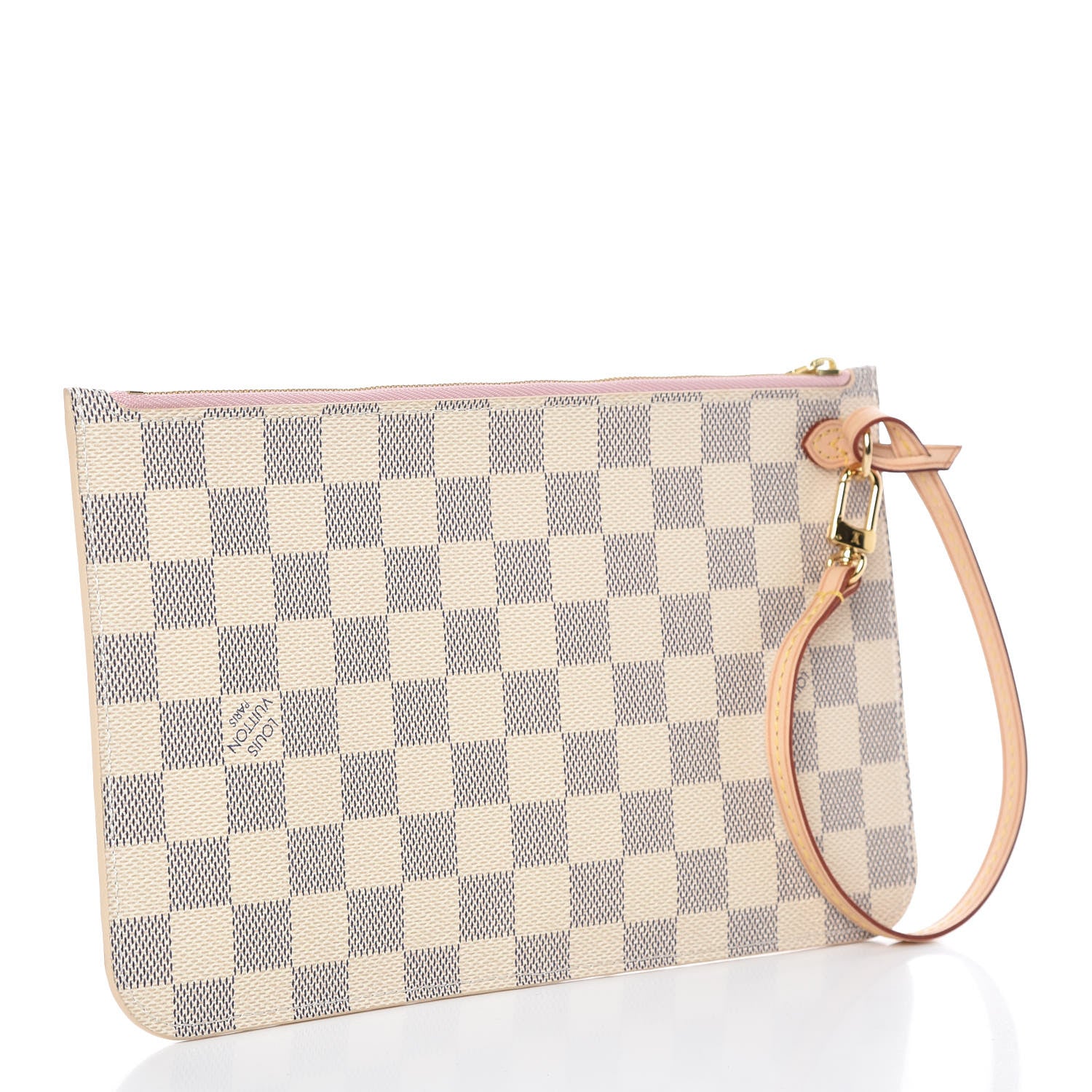 Louis Vuitton Damier Azur Neverfull MM GM Pochette Rose Ballerine 3 of 7