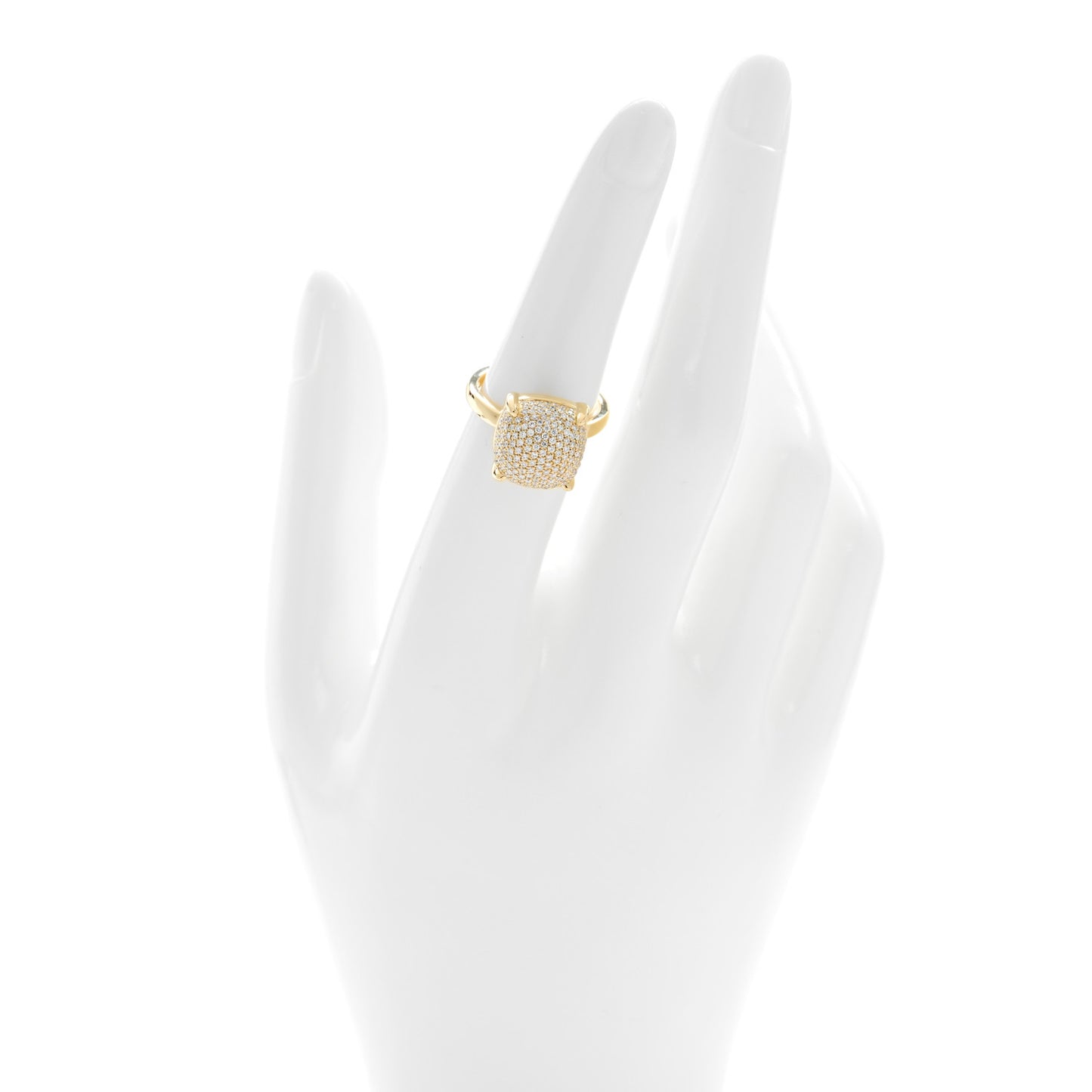 18K Yellow Gold Diamond 12mm Paloma Picasso Sugar Stacks Ring 52 6