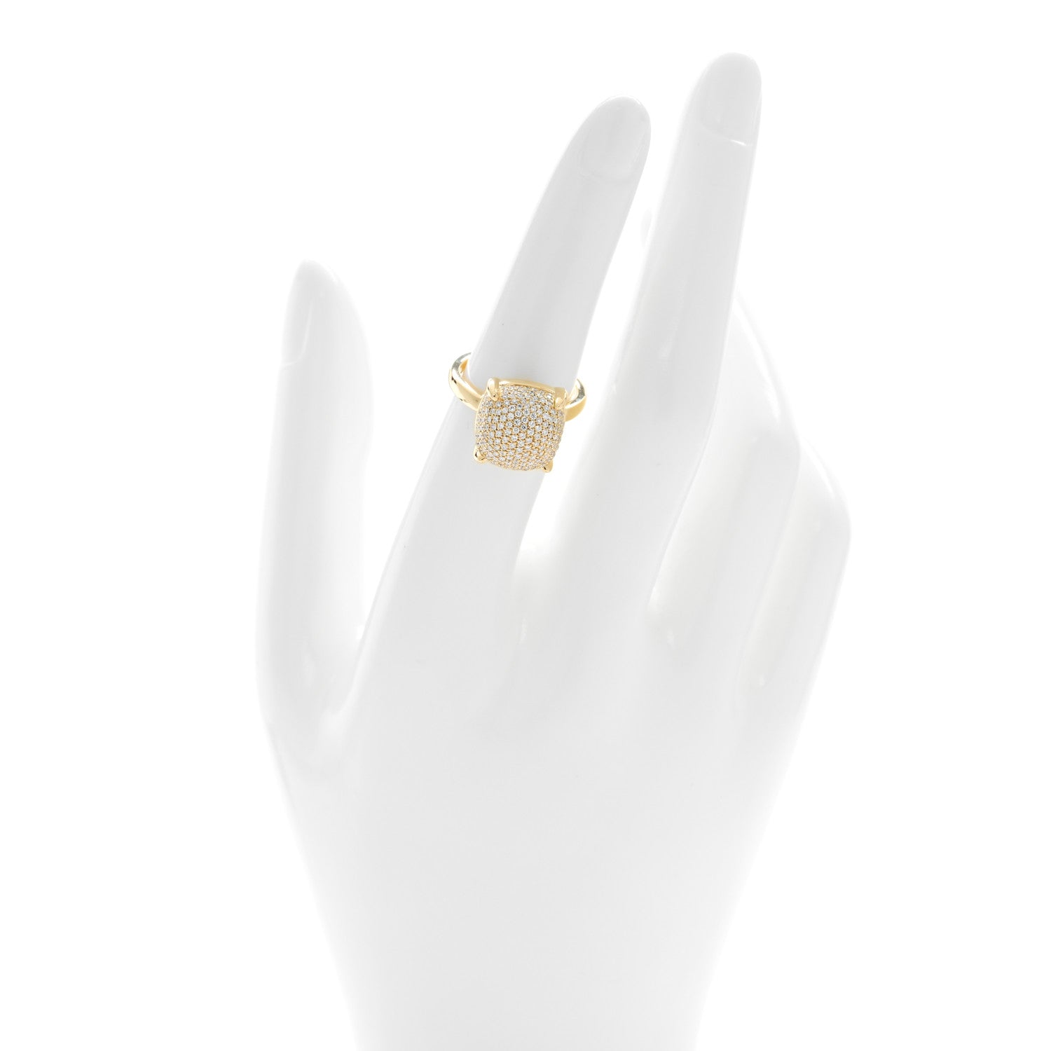 Tiffany 18K Yellow Gold Diamond 12mm Paloma Picasso Sugar Stacks Ring 52 6 2 of 4