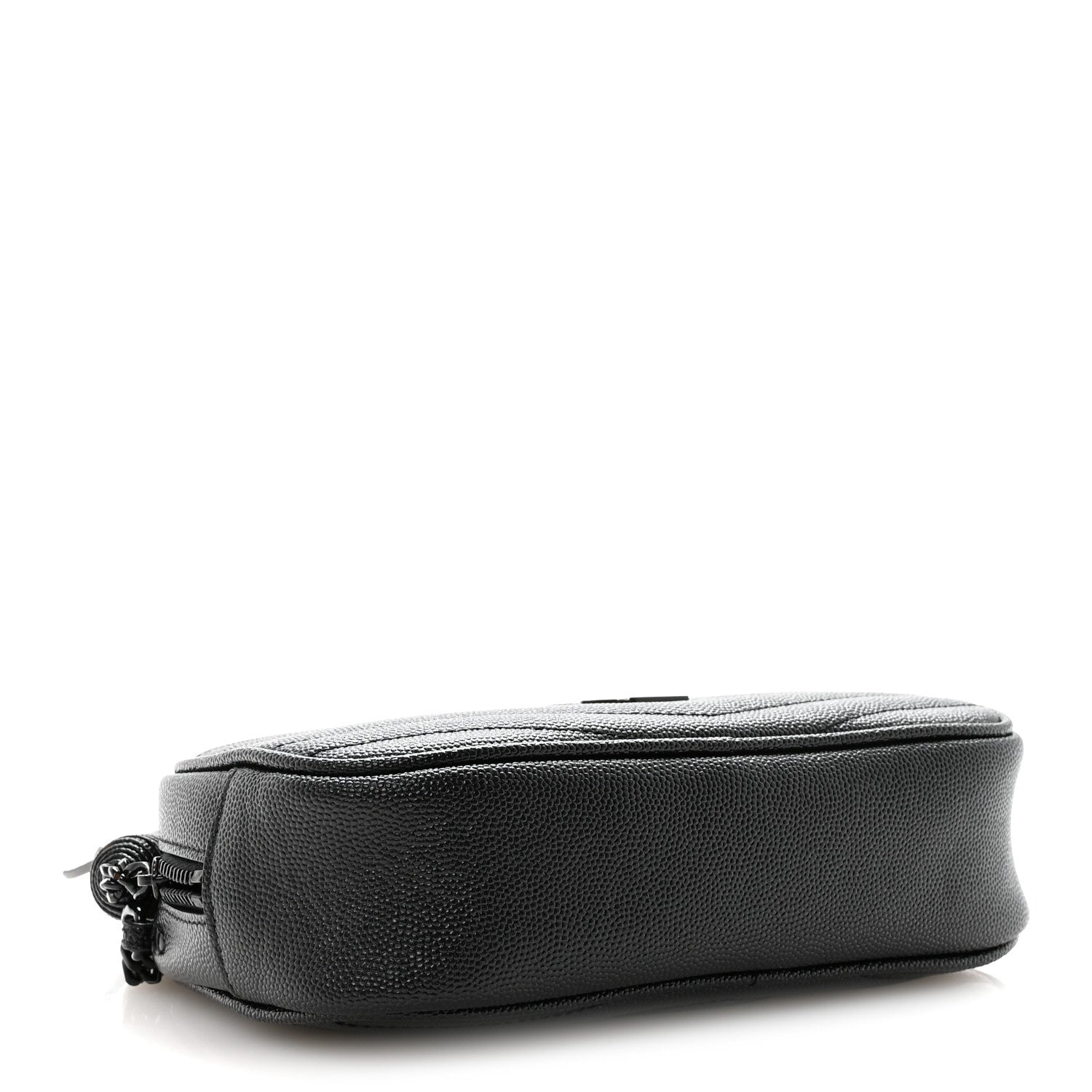 Saint Laurent Grain De Poudre Matelasse Monochrome Monogram Mini Lou Camera Bag Black 4 of 9