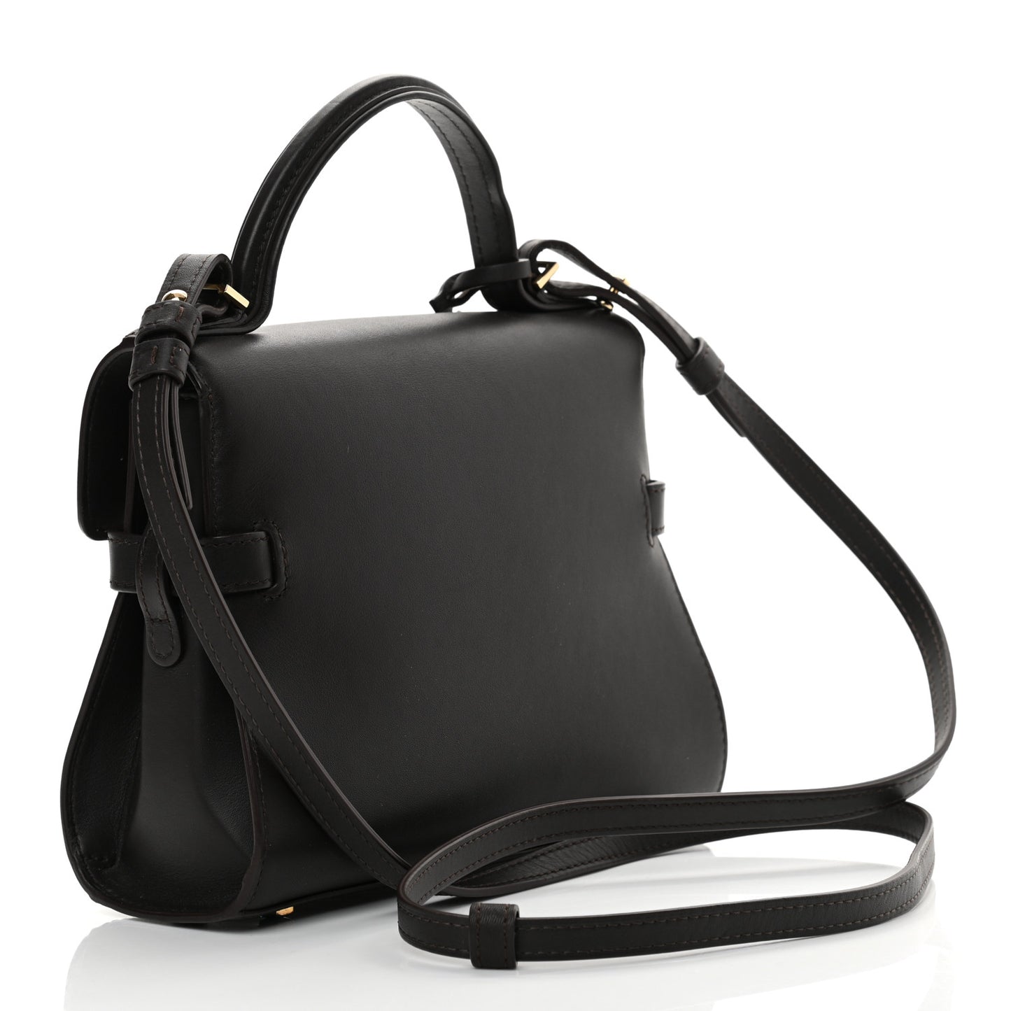 Smooth Calfskin Mini Tempete Satchel Brown