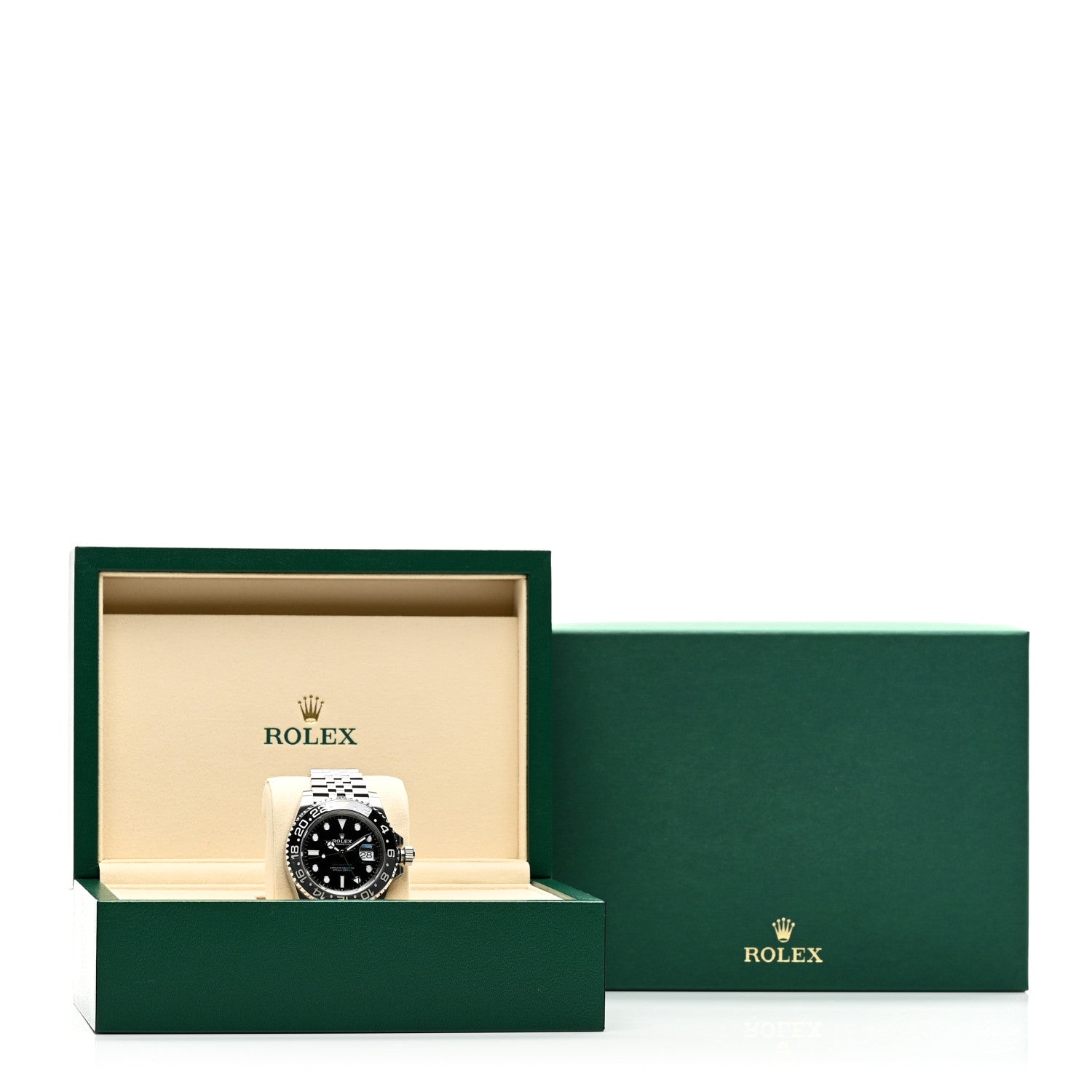 Rolex Stainless Steel 40mm Oyster Perpetual Date GMT Master II Bruce Wayne Watch Black 126710GRNR 5 of 5