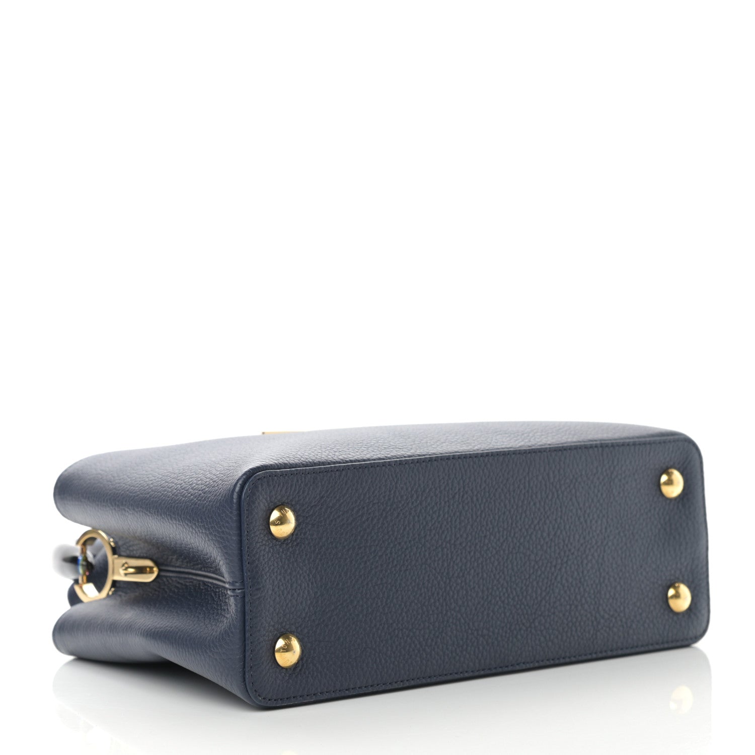 Louis Vuitton Taurillon Resin Capucines Murano MM Midnight Blue 4 of 13