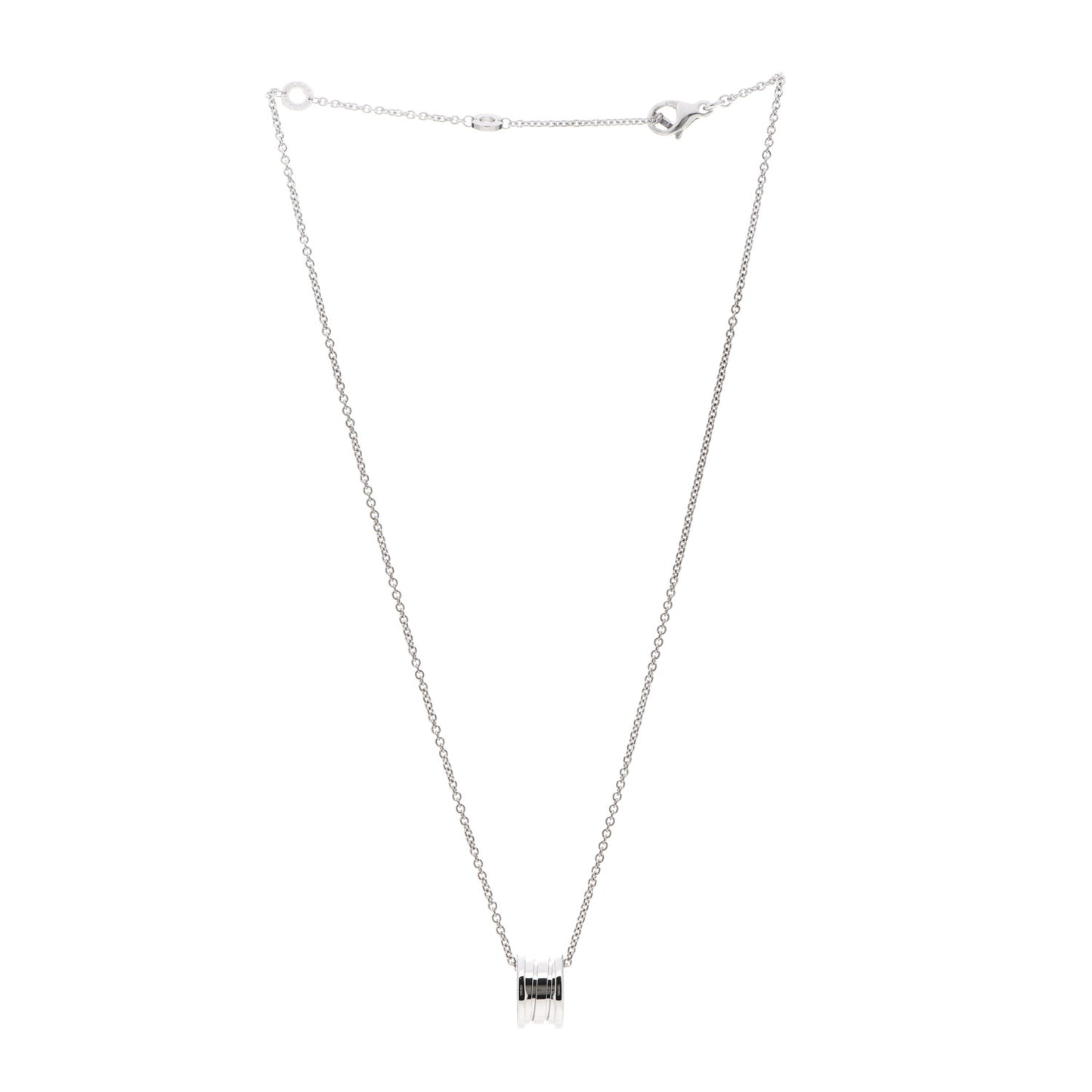 18K White Gold B.Zero1 Pendant Necklace