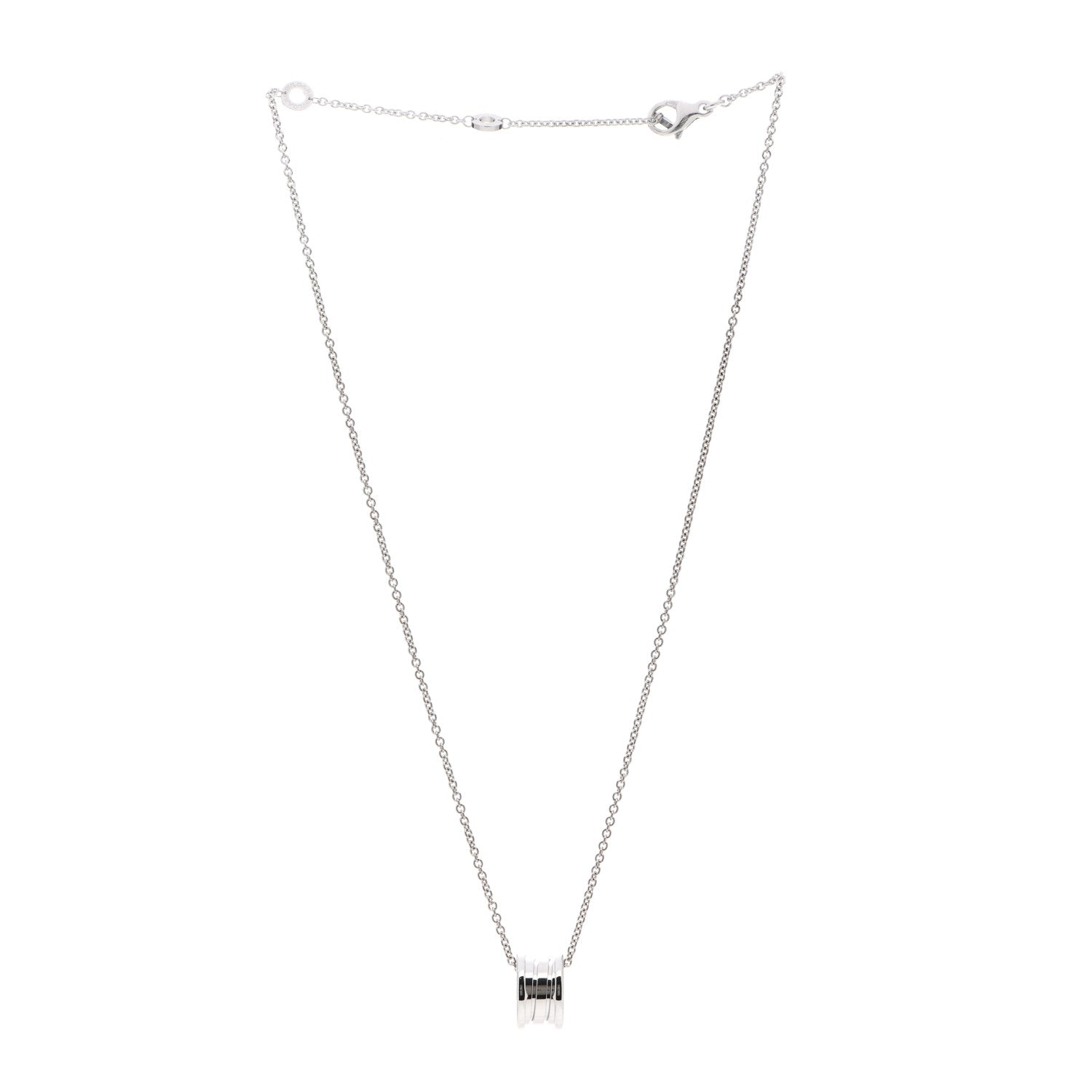 Bulgari 18K White Gold B.Zero1 Pendant Necklace 3 of 7