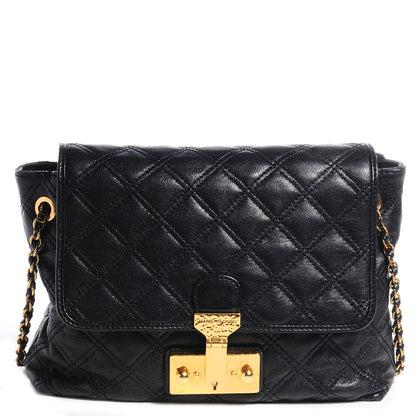 Marc Jacobs Leather Quilted Large Baroque Single Black 1 of 8