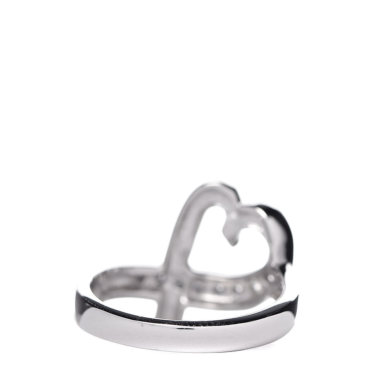 18K White Gold Diamond Paloma Picasso Loving Heart Ring 47 4