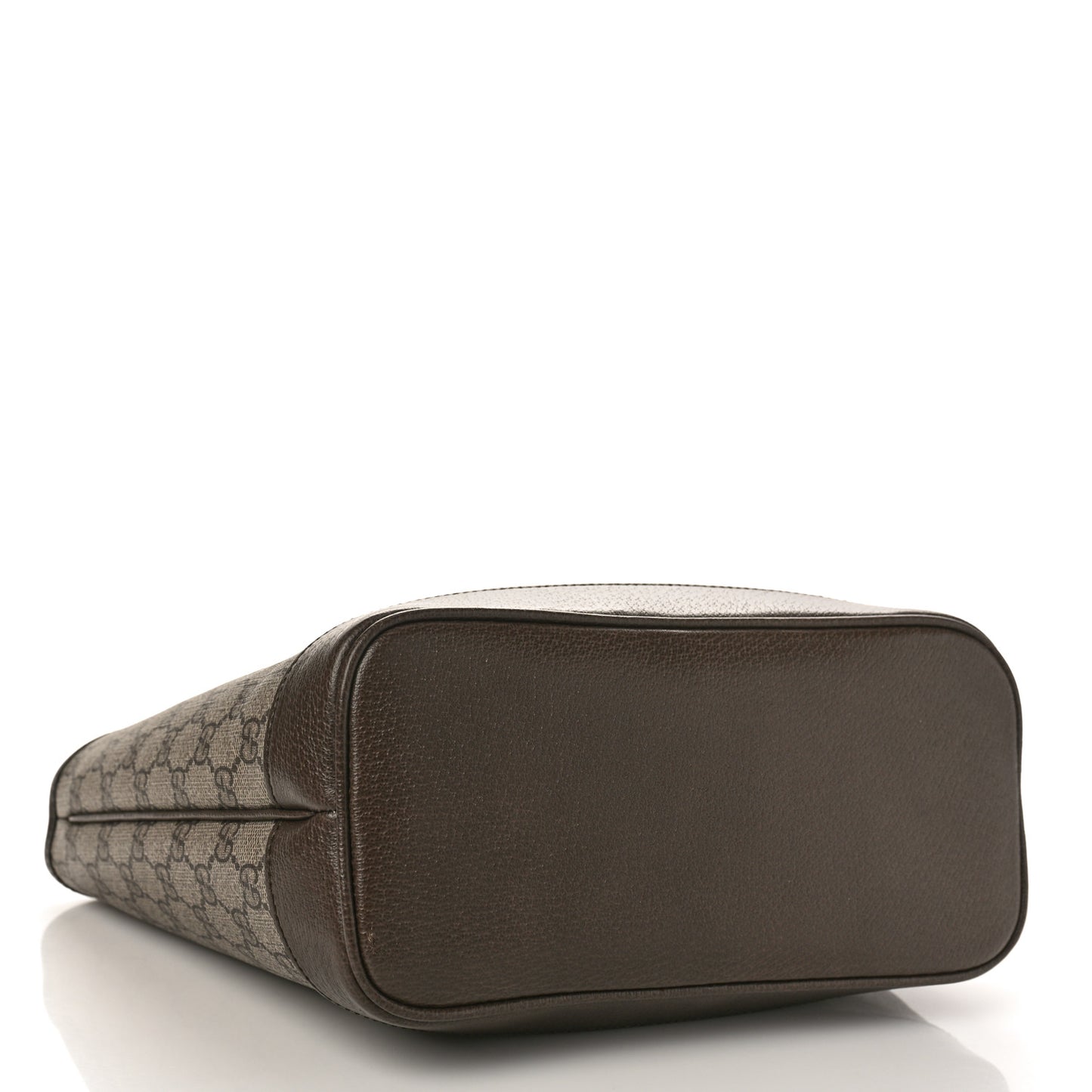 GG Supreme Monogram Textured Dollar Calfskin Web Small Ophidia Tote Beige Ebony New Acero