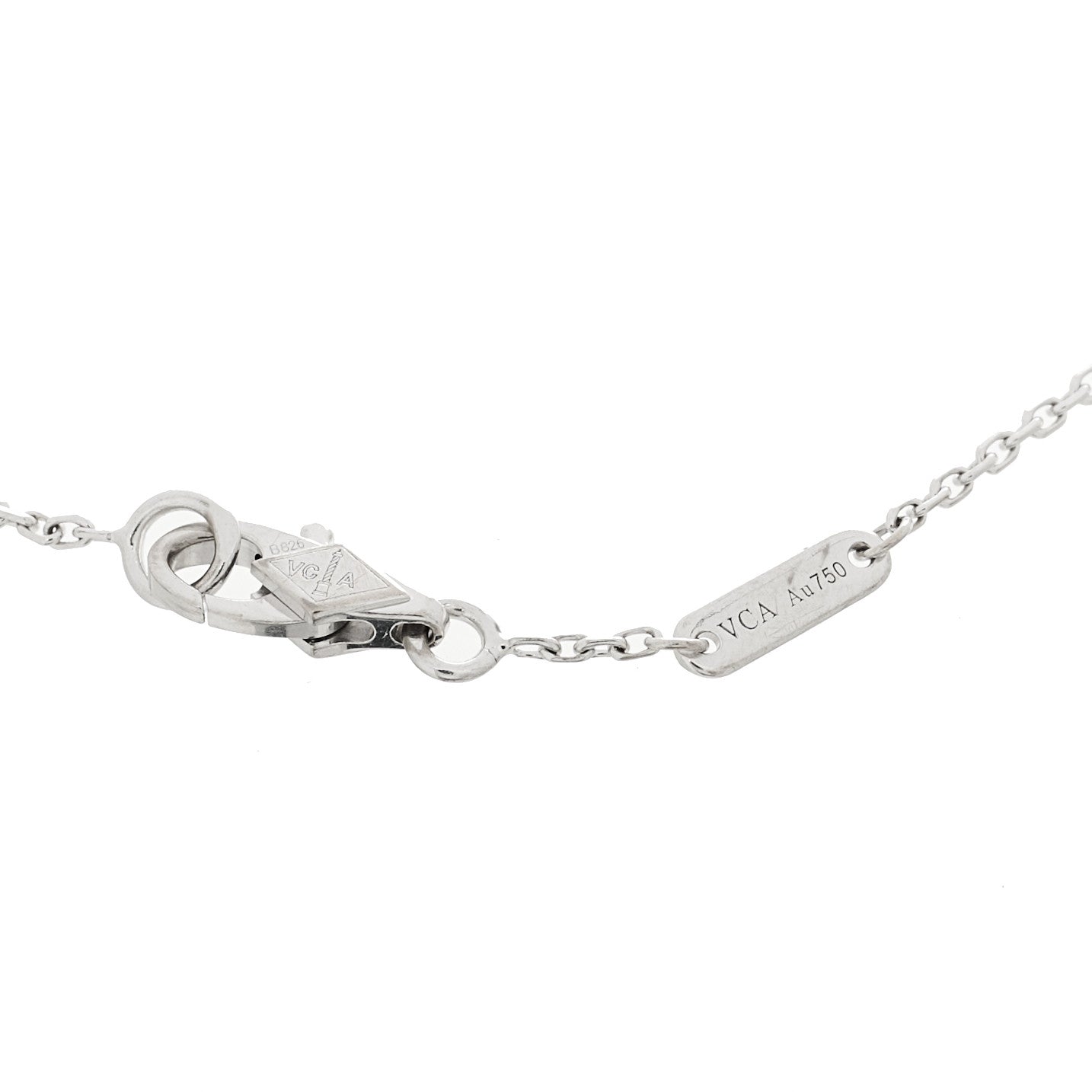 Van Cleef & Arpels 18K White Gold Diamond Sweet Alhambra Bracelet 3 of 5