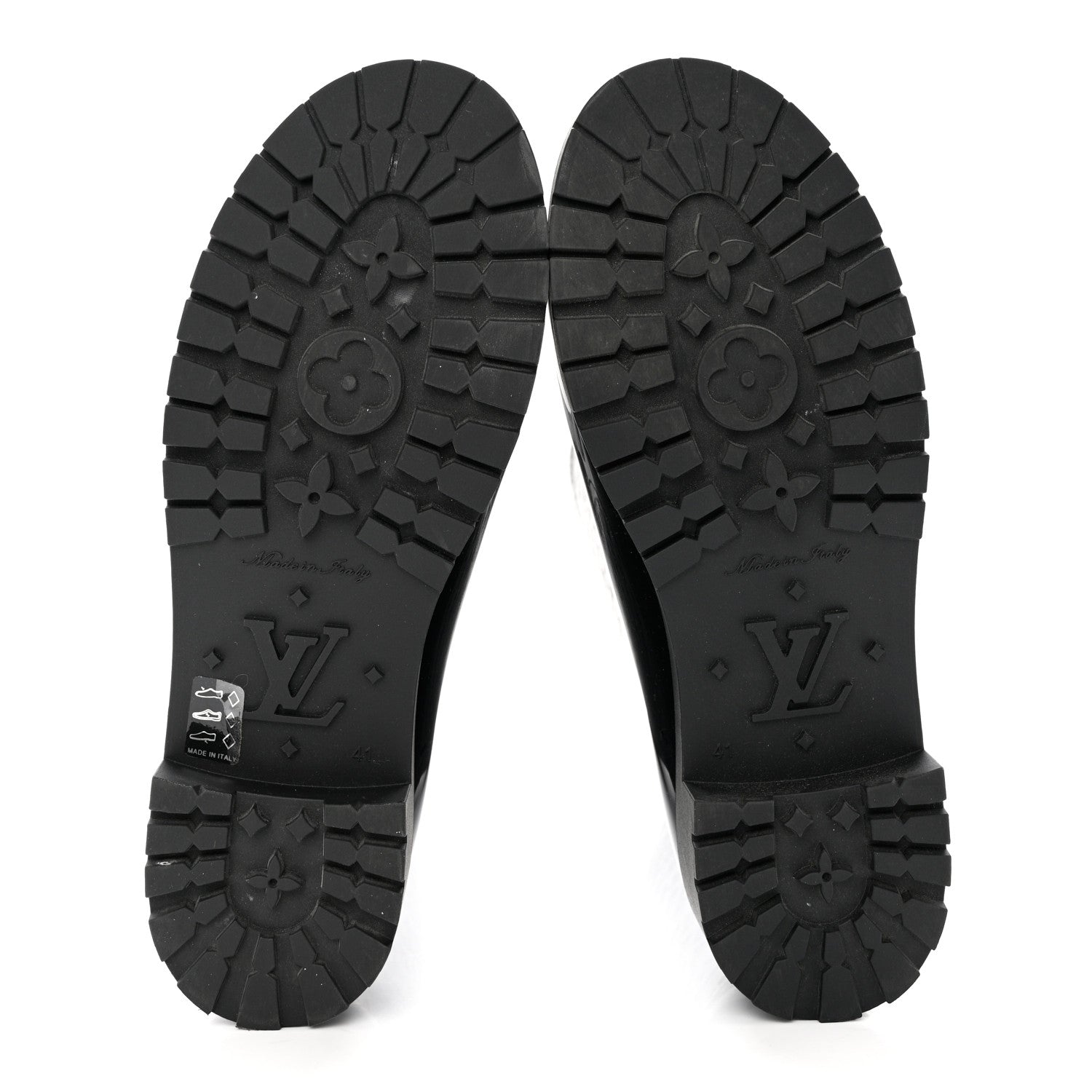 Louis Vuitton Rubber Embossed Monogram Splash Rain Boots 41 Black 5 of 7