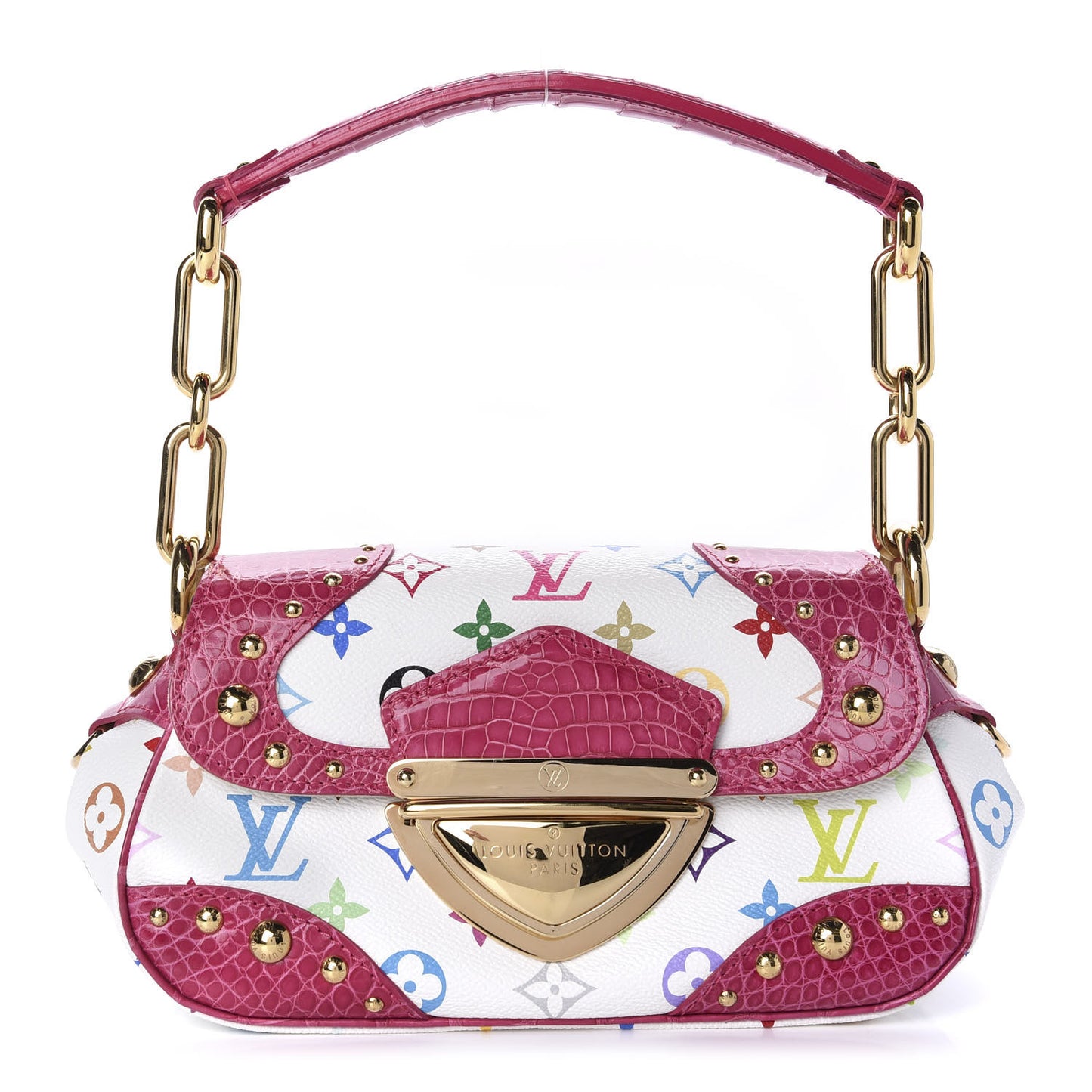 Alligator Monogram Multicolor Marilyn White