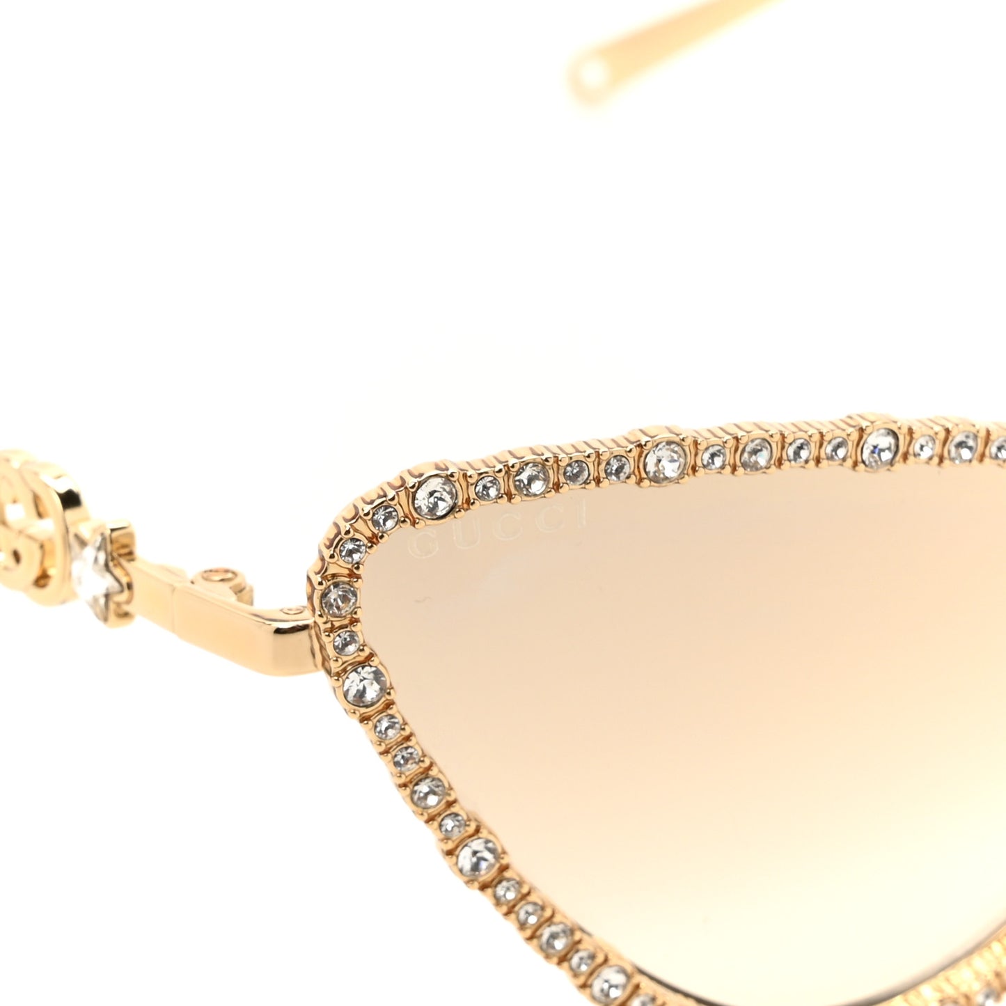 Crystals Cat Eye Sunglasses GG1569S Gold