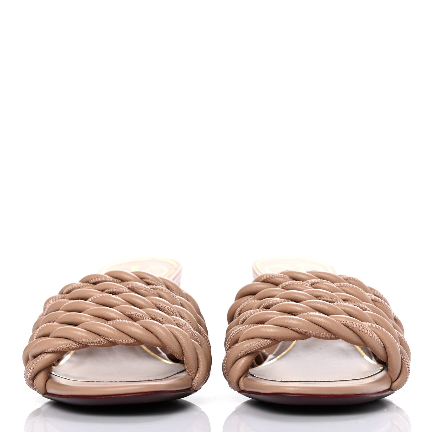 Valentino Garavani Nappa Rope 60mm Slide Sandals 35.5 Rose Cannelle 2 of 7
