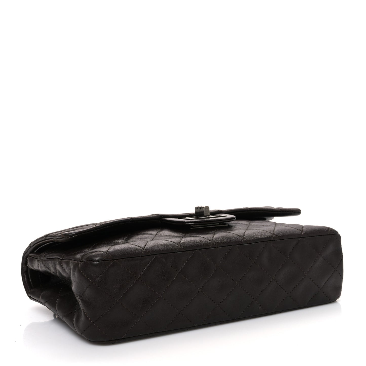 Lambskin Quilted Medium Hybrid Reissue Flap Brown