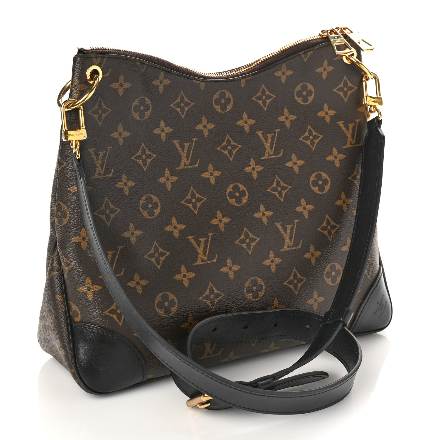 Louis Vuitton Monogram Odeon MM Black 3 of 9