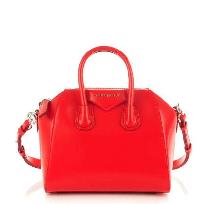 Givenchy Shiny Lord Calfskin Mini Antigona Medium Red 1 of 7