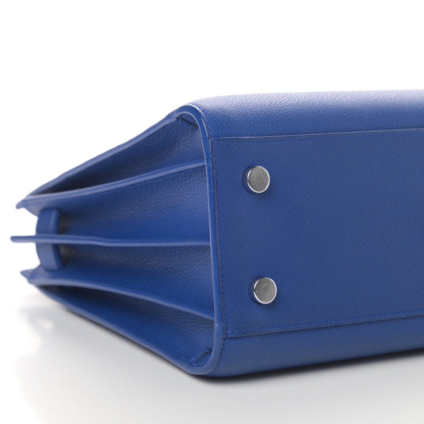 Grained Calfskin Baby Sac De Jour Royal Blue