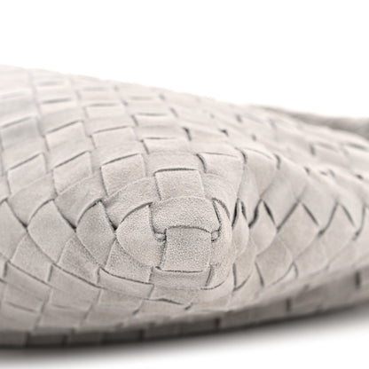 Bottega Veneta Suede Intrecciato Small Hop Sterling 10 of 12