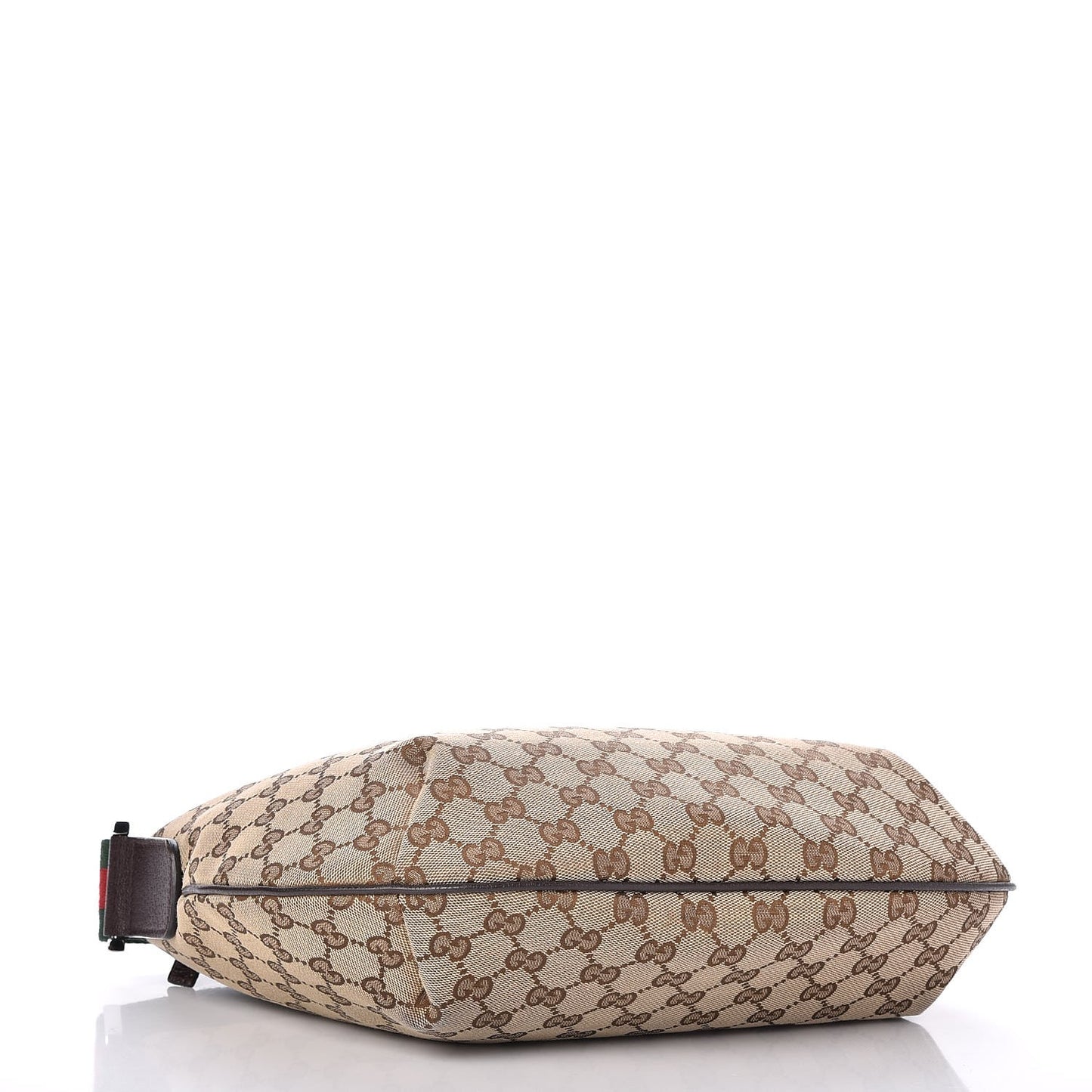 Monogram Web Medium Half Moon Hobo Dark Brown