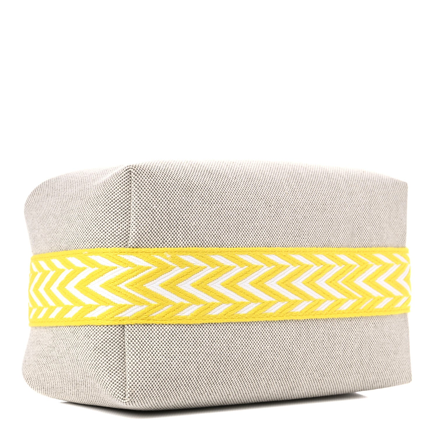 Hermes Canvas Small Bride-A-Brac Pouch Natural Jaune Citron 4 of 11